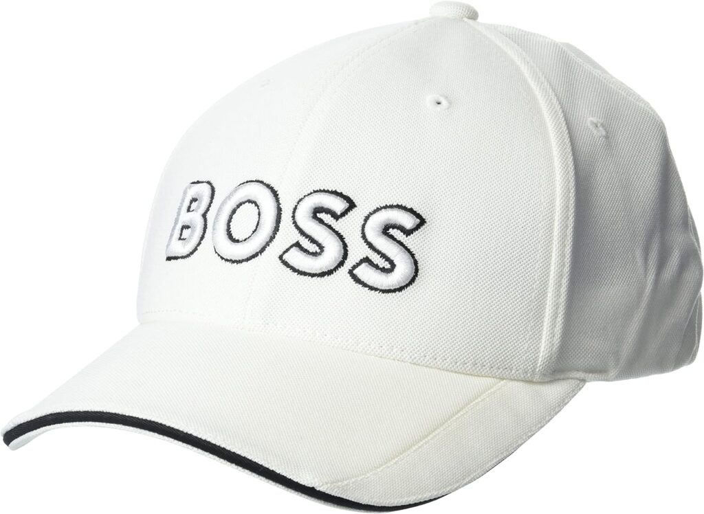 BOSS Mens Technical Pique Logo Cap