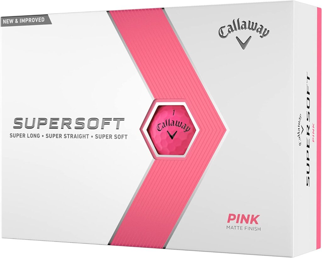Callaway Golf Supersoft Golf Balls (2023 Version, Pink)