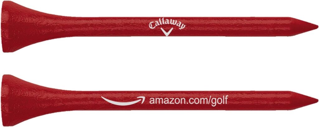Callaway Golf Tees, Wood, unisex-adult, Assorted, 3.25 inch, 100 Pack