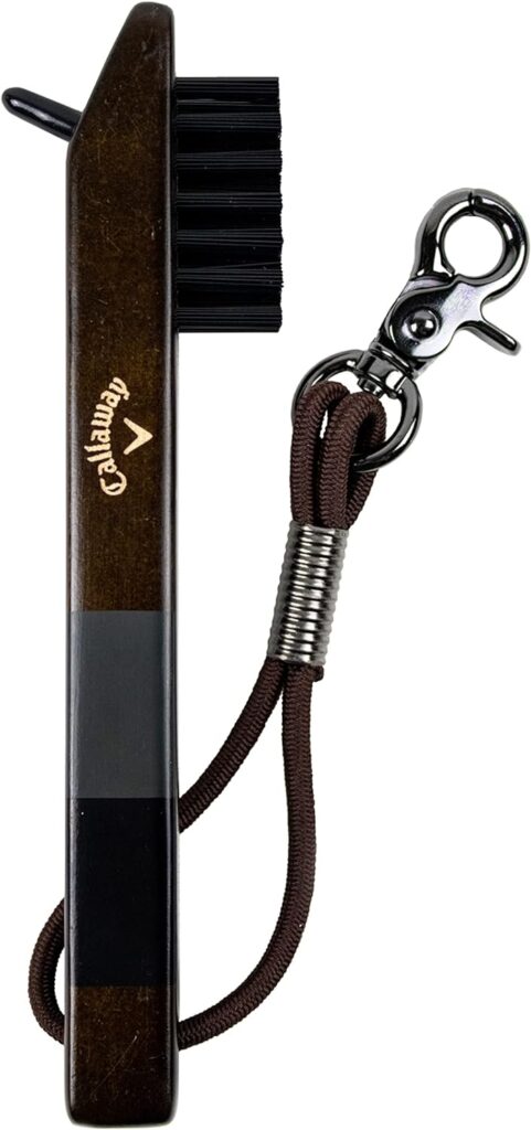 Callaway Heritage Golf Accessories Kit - Features a Premium Club Brush, valuables Pouch, tees and a Gold and Silver Metal Golf Ball Marker