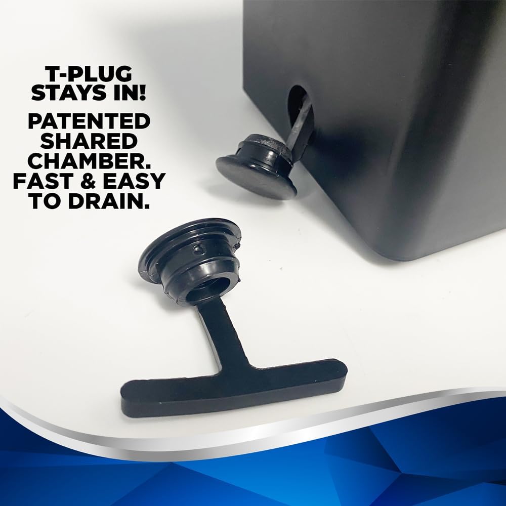 Club Clean - Original Ball and Club Cleaner/Washer Including Mounting Bracket for Golf Cars Single Chamber Design - Sand Bottle Holder - Mounting Brackets for EZGO RXV, Tomberlin, Precedent  Yamaha