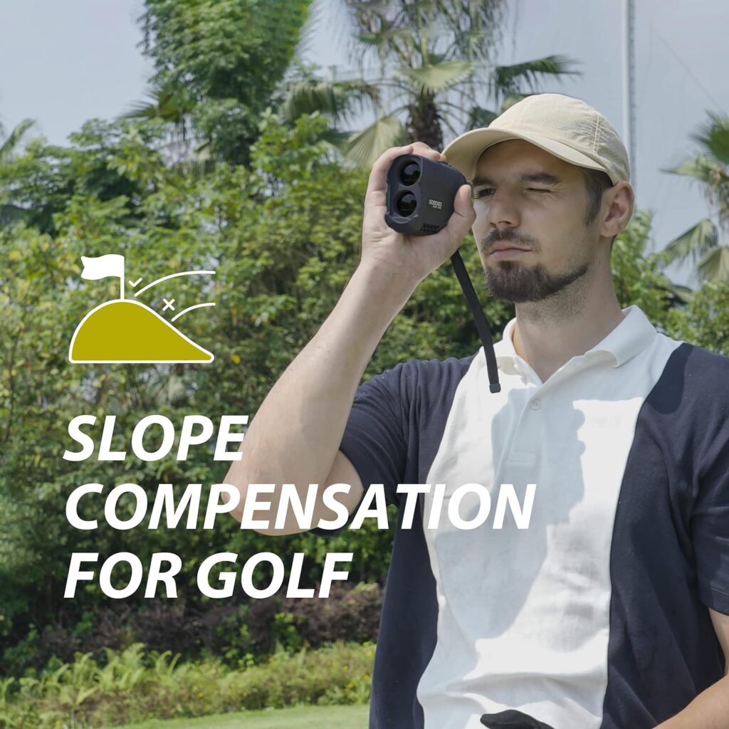 Gogogo Sport Vpro Laser Rangefinder for Golf  Hunting Range Finder 1200/650 Yard Distance Measuring with High-Precision Flag Pole Locking Vibration Function Slope Mode Continuous Scan