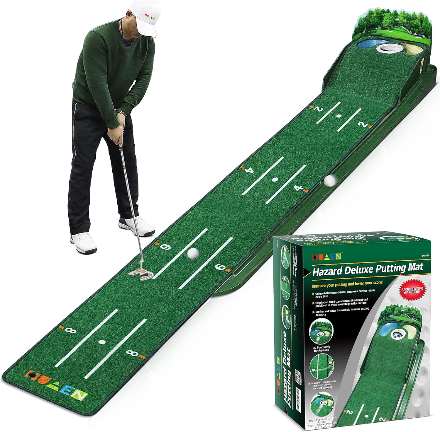 HUAEN Golf Putting Green Mat Review