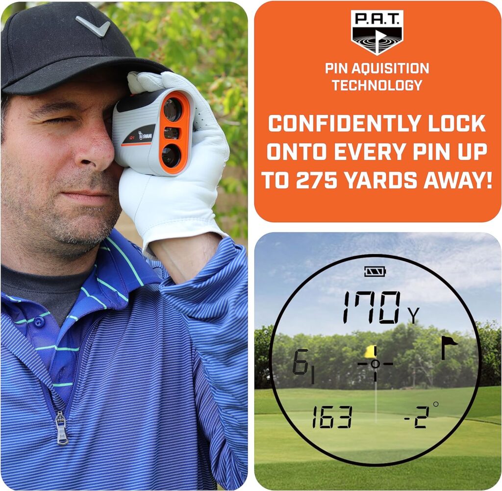 IZZO Golf LZ-I Golf Laser Rangefinder - on Course Golf Accessory Laser rangefinder Accurate up to 500 Yards