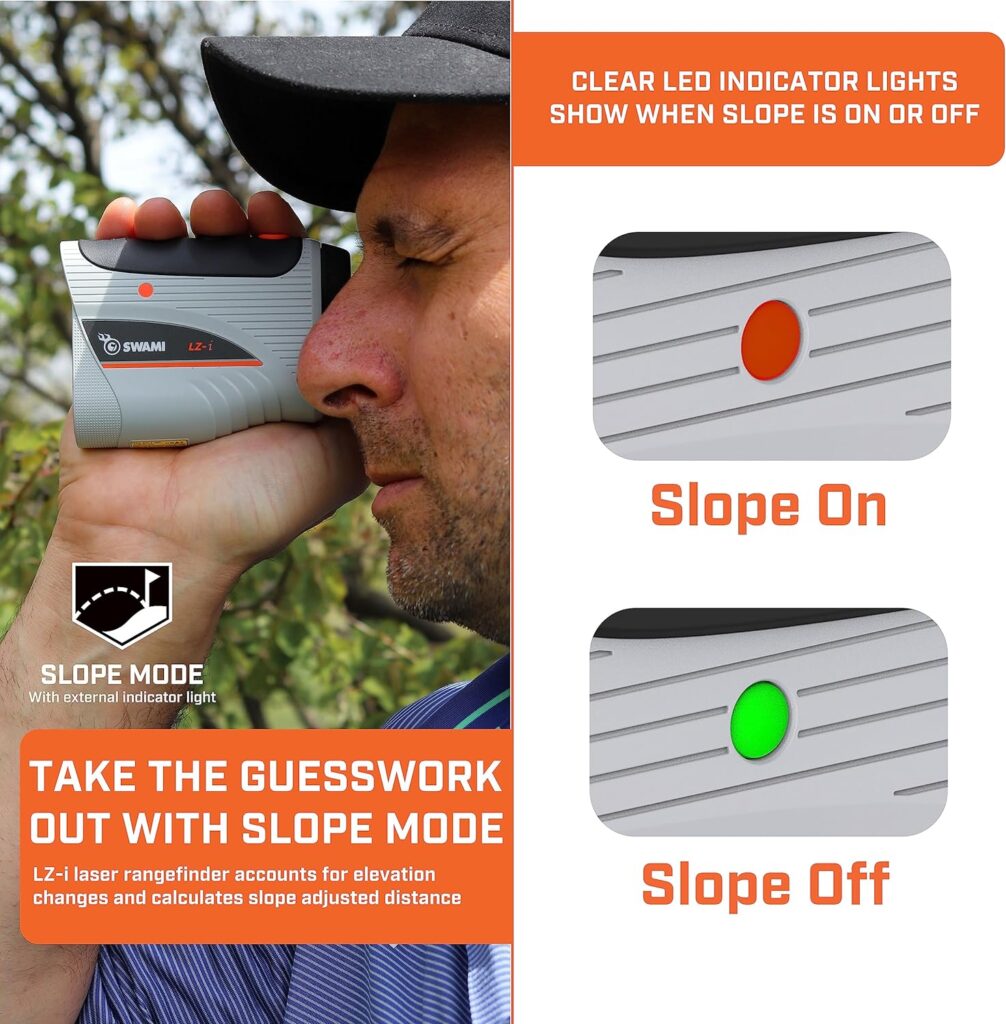 IZZO Golf LZ-I Golf Laser Rangefinder - on Course Golf Accessory Laser rangefinder Accurate up to 500 Yards