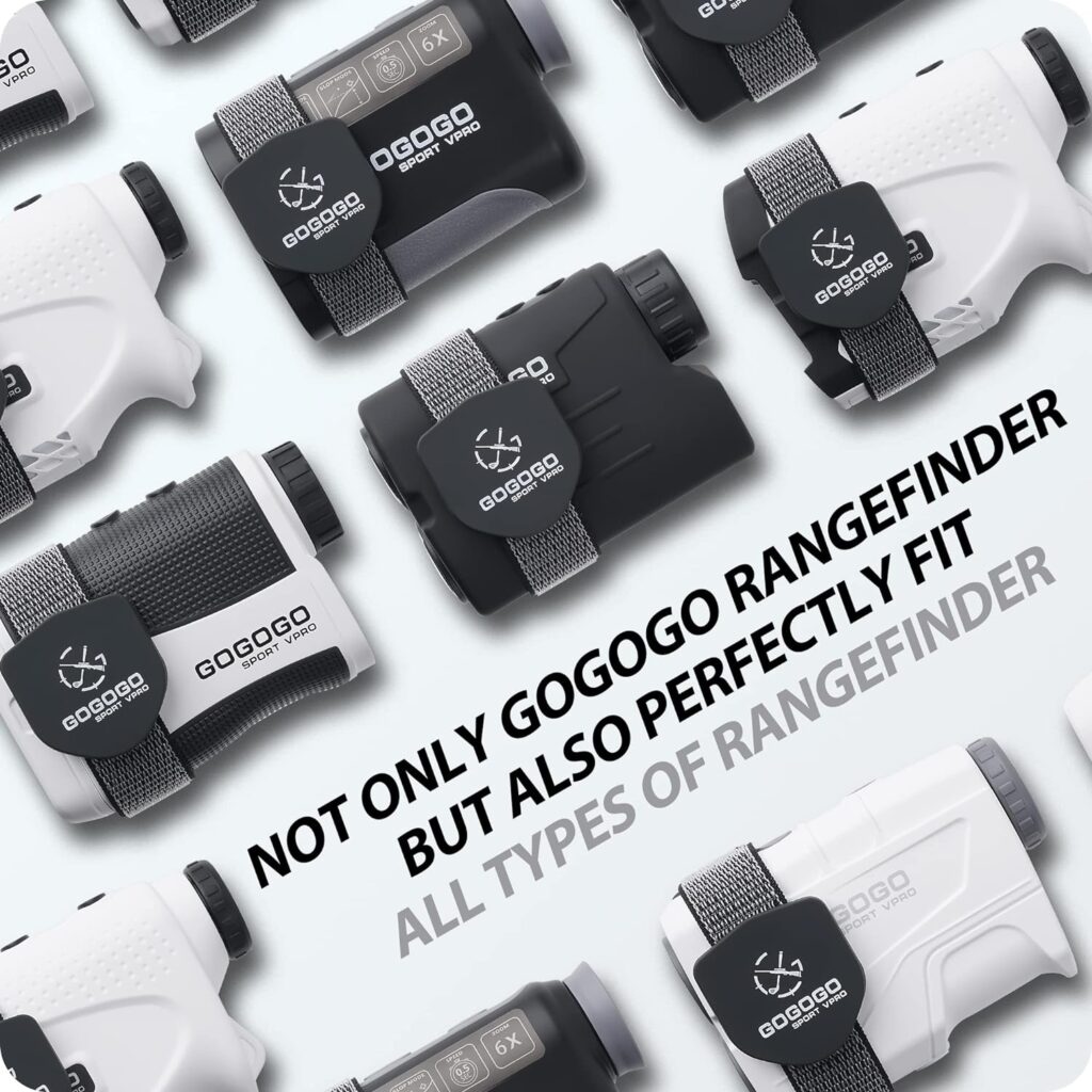 Amazon.com : Gogogo Sport Vpro Magnetic Golf Rangefinder Holder Mount Strap, Adjustable Range Finder Strap Holder Band Fits Most Types, Strong Magnet for Easily Stick Rangefinder on Golf Cart/Bar/Club (Black) : Sports  Outdoors