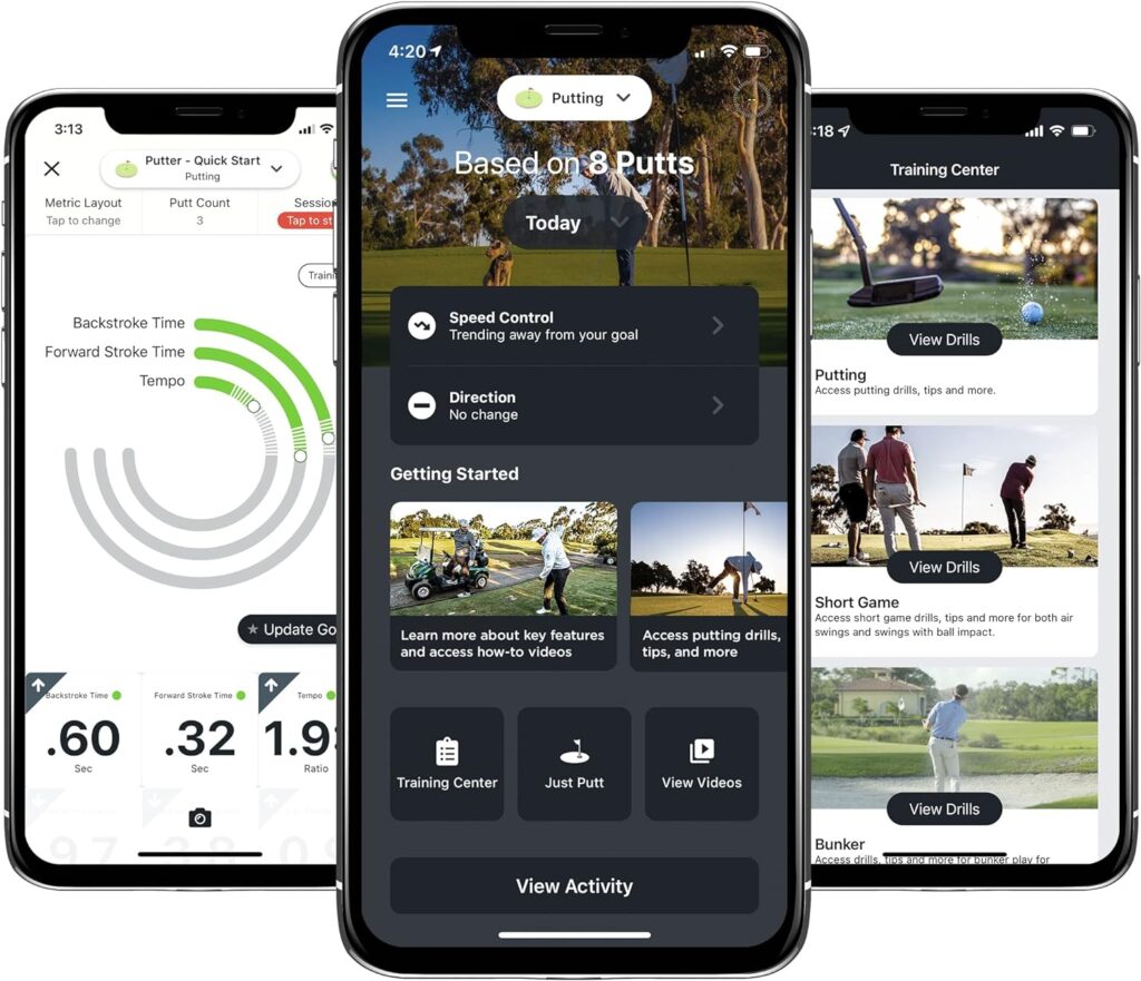 Blast Golf - Swing and Stroke Analyzer (Sensor) I Captures Putting, Full Swing, Short Game Bunker Modes, Air Mode, Slo-Mo Video Capture, App Enabled (iOS Android Compatible)