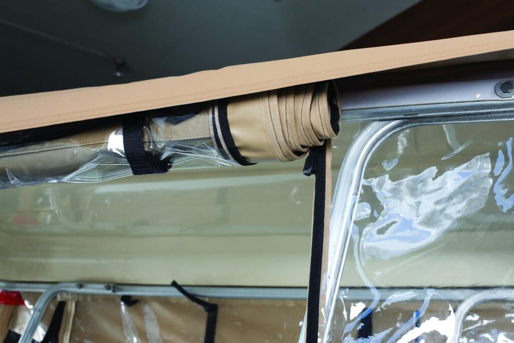 Classic Accessories Fairway Deluxe 4-Sided 4-Person Golf Cart Enclosure, Tan
