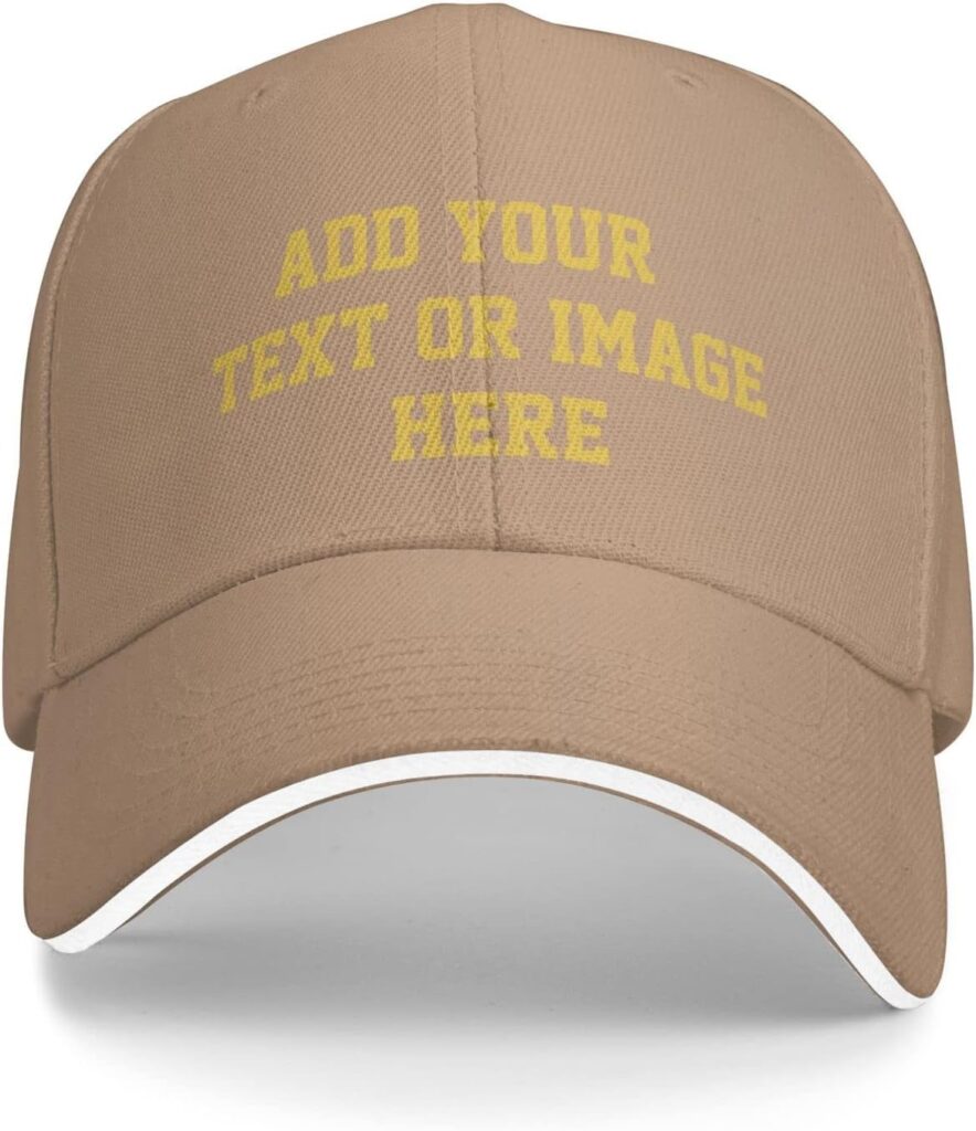 Custom Hats Personalized Hat Customize Baseball Cap Custom Adjustable Trucker Hat for Men  Women