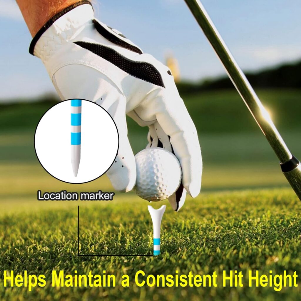 Full Choice Plastic Golf Tees 100 Pack (2-3/4 / 3-1/4) - Durable  Long-Lasting, Reduce Friction  Increase Distance, Golf Accessories Golf Plastic Tees