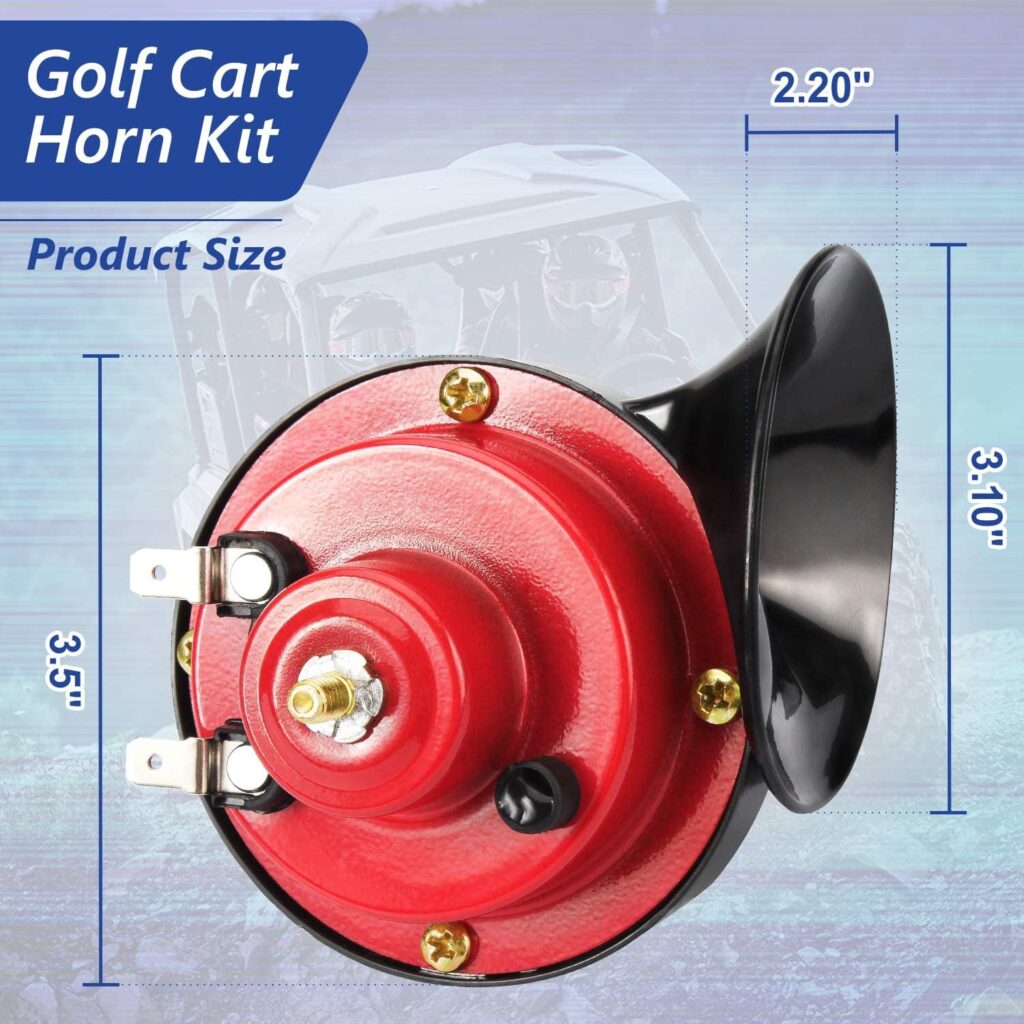 GOANYERE Golf Cart Horn Kit, for Club Car, EZGO, Yamaha, UTV, ATV, Boat, 12V