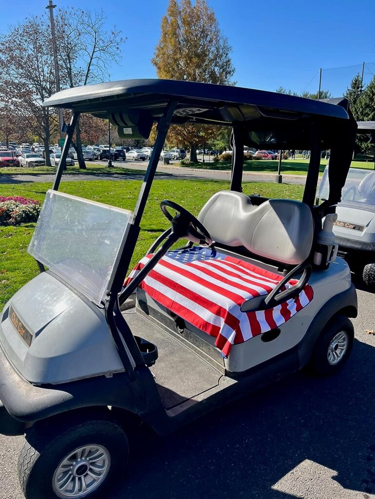 Golf Cart Essentials | Microfiber Golf Cart Seat Cover | Lightweight Golf Blanket | Portable | Sports | Golf Accessories | Club Car | EZGO
