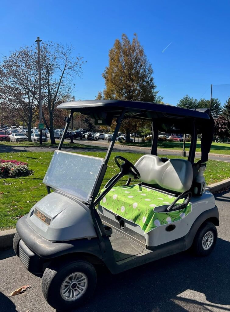 Golf Cart Essentials | Microfiber Golf Cart Seat Cover | Lightweight Golf Blanket | Portable | Sports | Golf Accessories | Club Car | EZGO