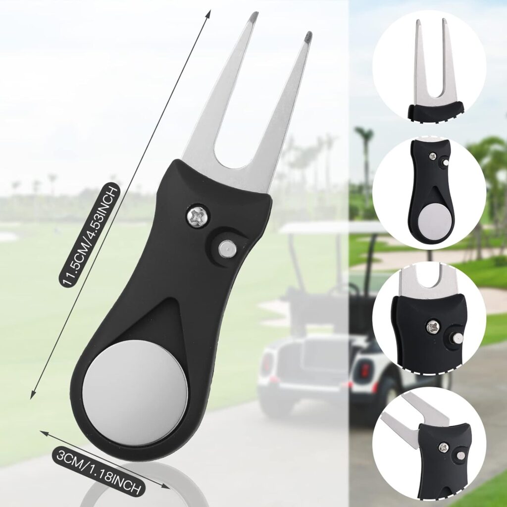 Golf Club Cleaning Kit Includes 3 Golf Towel with Clip, Golf Brush, Divot Repair Tool, 3 Golf Ball, 2 Golf Ball Alignment Kit, 3 Markers, 240 Golf Tees Golf Bag Accessories for Men Women Cleaner Tools