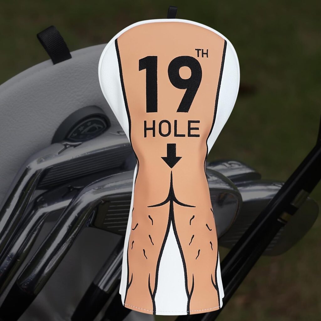 Golf Headcover Funny Driver Headcover, 19th Hole Golf Driver Head Cover with Magnet Gag Golf Gift
