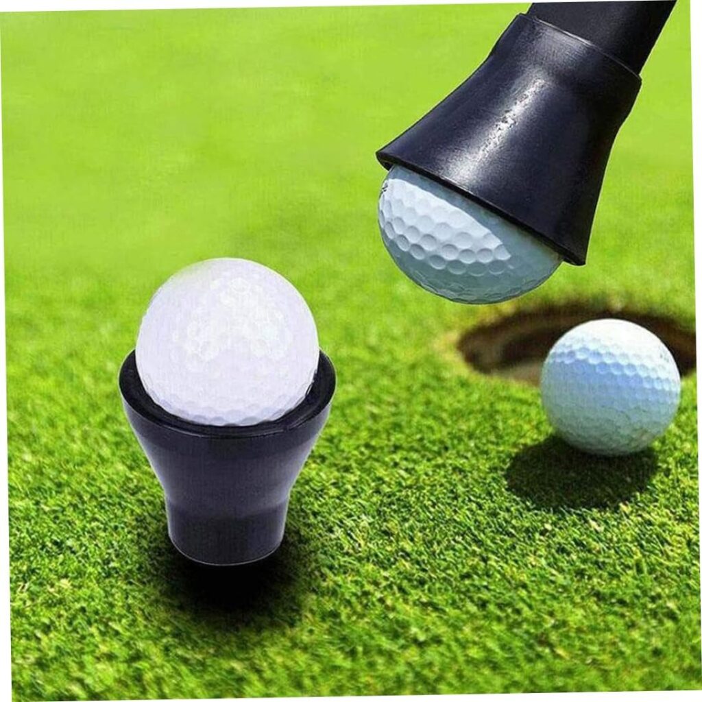 Hajimia Golf Ball Retriever Sucker Golf Ball Claw Golf Suction Cup Pick Up Cup for Golf Club Accessories Ball Retrievers