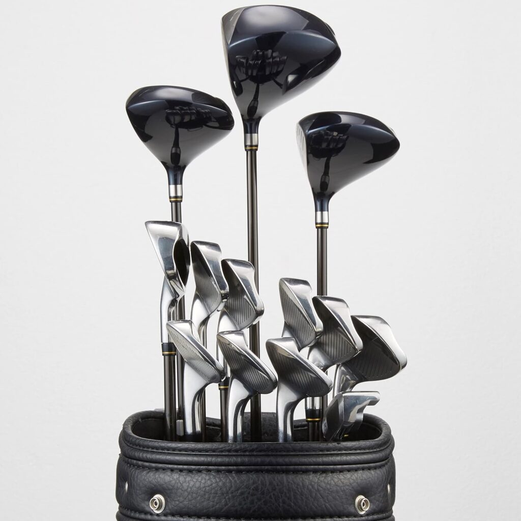 HYOJATEM SwingSwing Premium Golf Club Holder Club Organizing Clips | 14 Clips Set with Identifying Numbered Stickers | Swivel Action Golf Club Clips for Golf Bags | Club Damage Protection