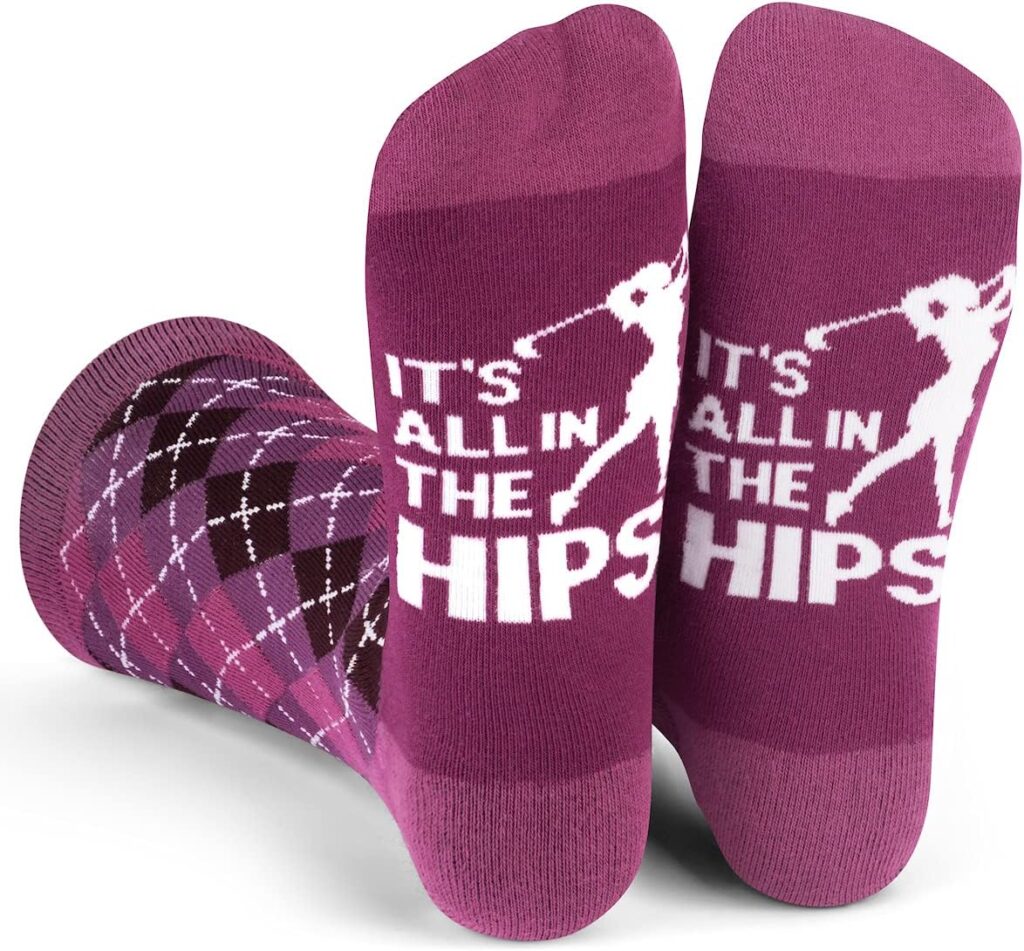 Lavley Funny Golf Socks for Men and Women - Gifts for Golfers Unisex One Size