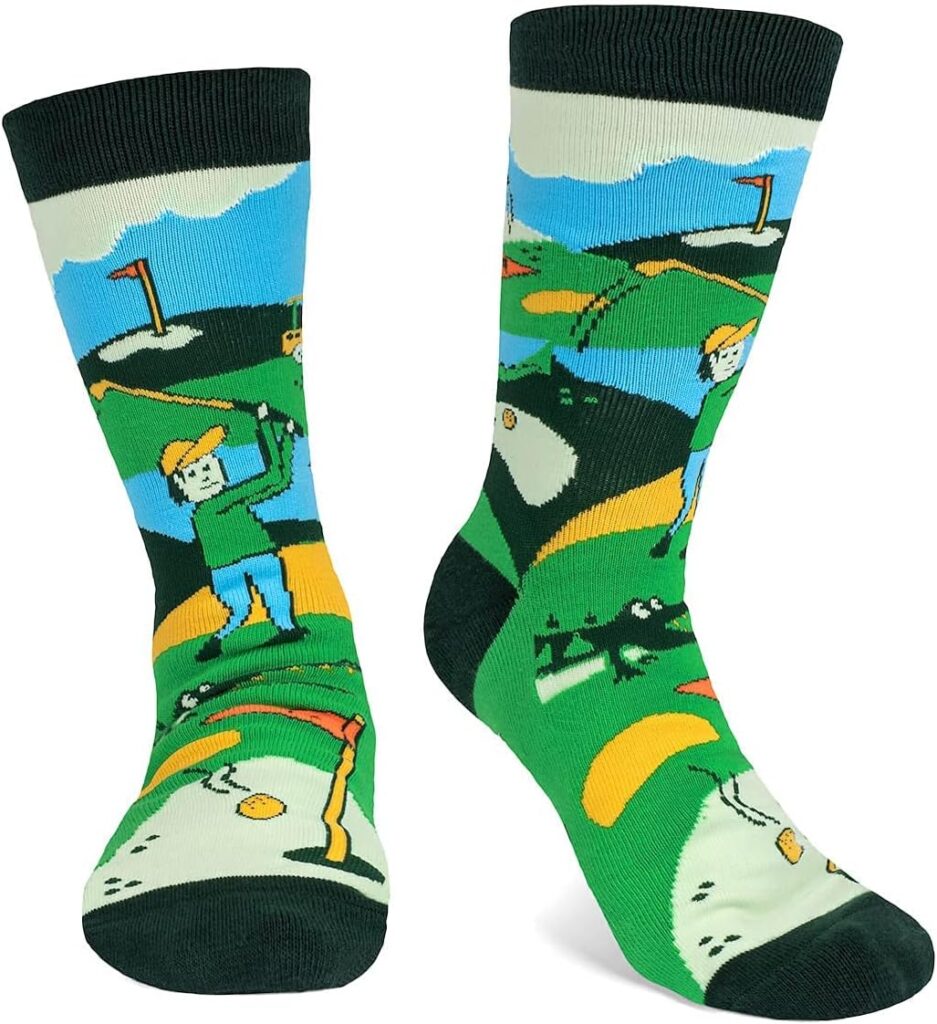 Lavley Funny Golf Socks for Men and Women - Gifts for Golfers Unisex One Size