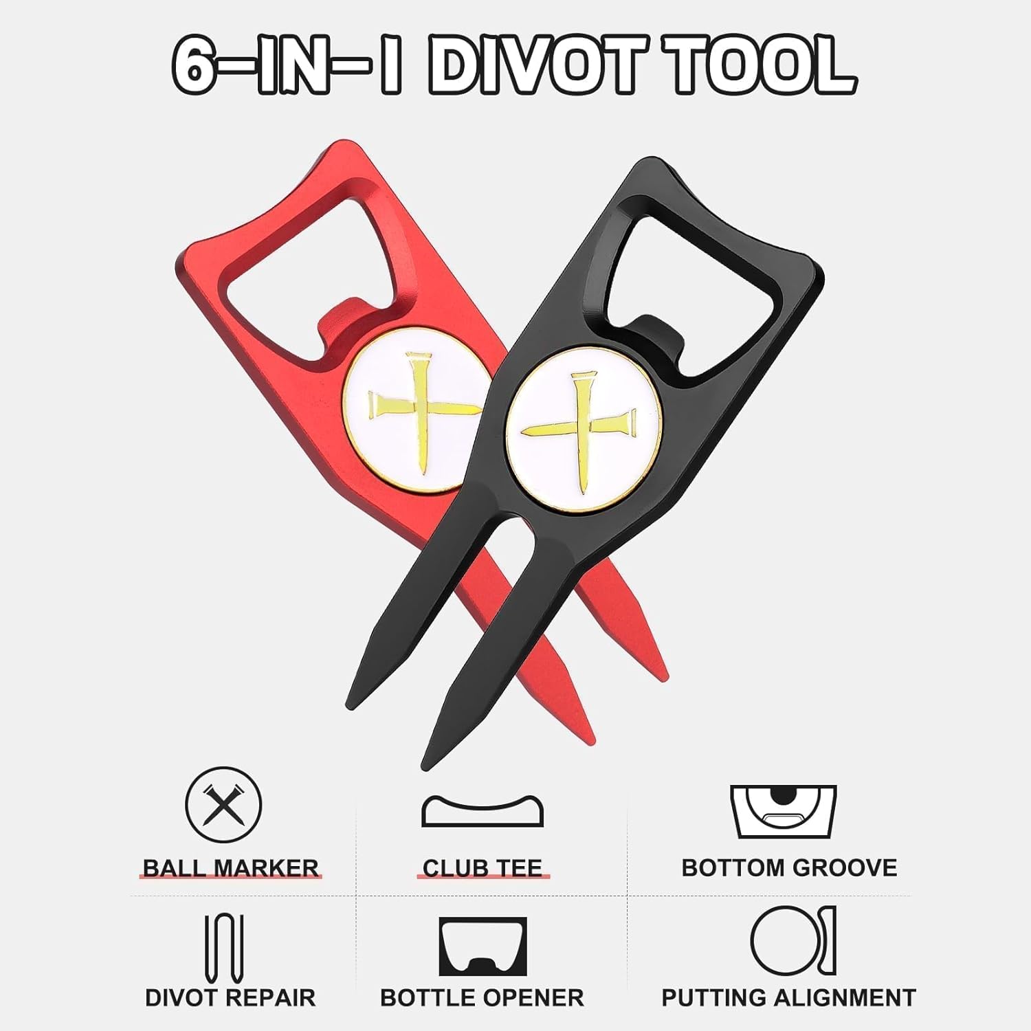 MOALY 6-in-1 Golf Divot Tool Review