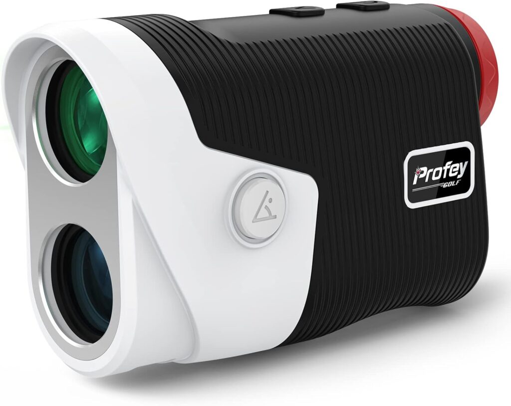 Profey Range Finder Golf Rangefinder with Slope, Rechargeable Laser Rangefinder Golfing  Hunting with Type-C, 6X Magnification Golf Range Finder with High-Precision Flag Locking Vibration