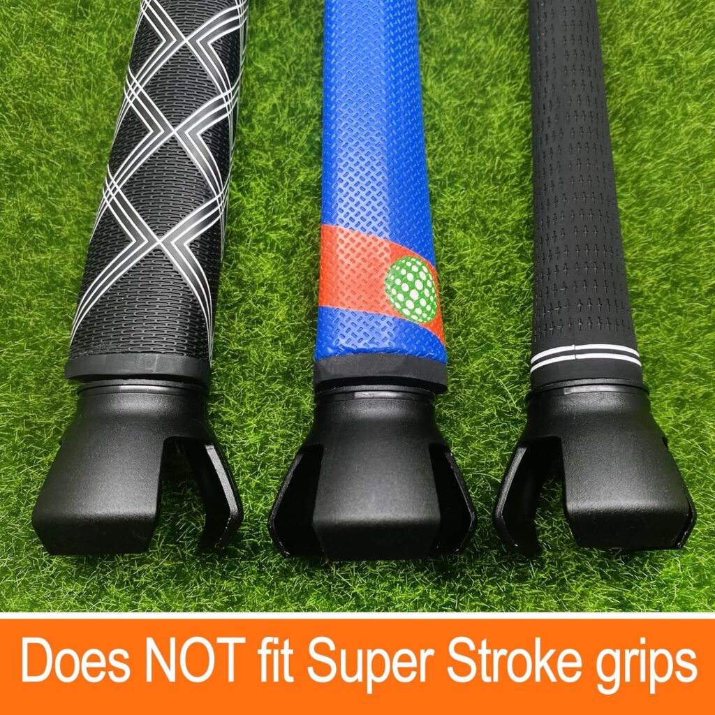 SisterAling 3-Prong Golf Ball Retriever Grabber Pick Up,Back Saver Claw Put On Putter Grip,Suction Cup Ball Grabber,Sucker for Golf Screws Tool