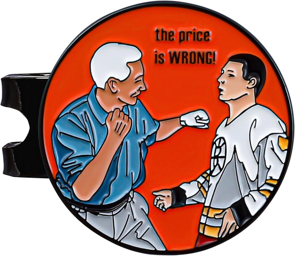 SPORTY BUFF Golf Ball Marker with Magnetic Hat Clip - Funny Golf Gift