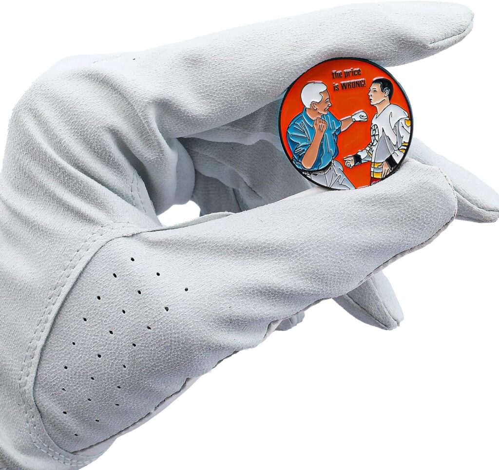 SPORTY BUFF Golf Ball Marker with Magnetic Hat Clip - Funny Golf Gift