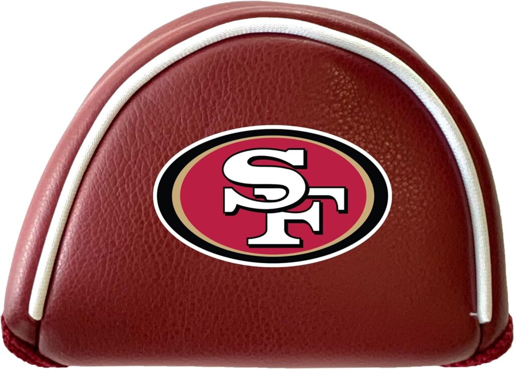 Team Golf NFL Team Golf NFL Putter Cover - Mallet Printed, Fits Most Mallet Putters, Easily Slips on and Secures with Velcro Closure