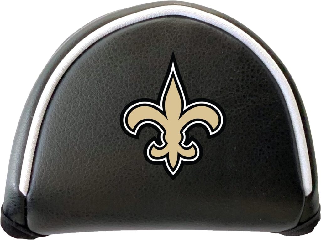 Team Golf NFL Team Golf NFL Putter Cover - Mallet Printed, Fits Most Mallet Putters, Easily Slips on and Secures with Velcro Closure