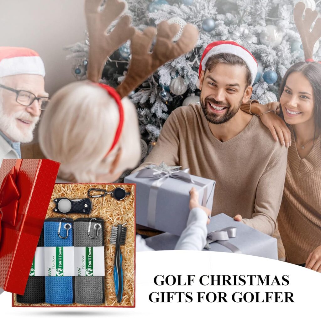 ToVii Golf Towel Golf Towels for Golf Bags for Men Golf Bag Towel Golf Accessories Golf Gifts for Men