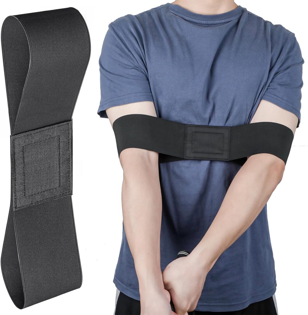 Vibit Golf Swing Training Aid Swing Correcting Trainer Tool for Golfers Beginners Arm Elbow Posture Teaching Accessory for Golf Club Practice